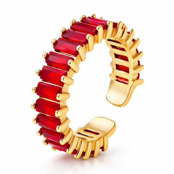 Daisy Ring – 18K Gold Plated Steel
