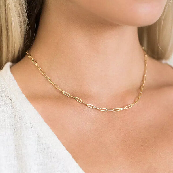 Emmy Necklace – 18K Gold Plated Steel