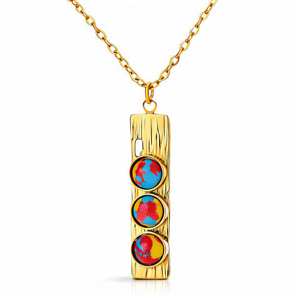 London Necklace – 18K Gold Plated Steel