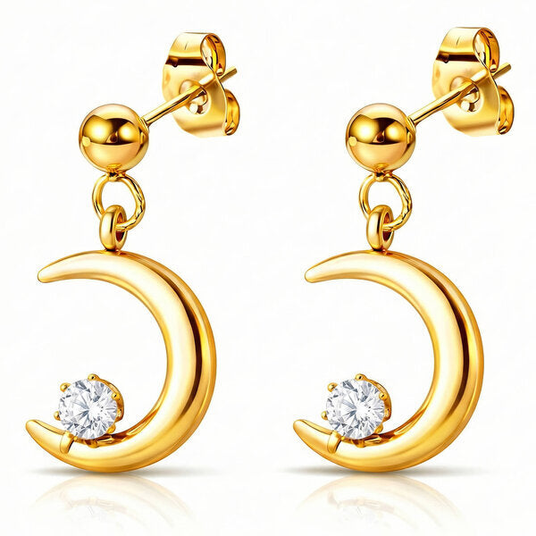 Mahina Earrings – 18K Gold Plated Steel