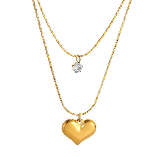 Cora Necklace - 18K Gold Plated Steel