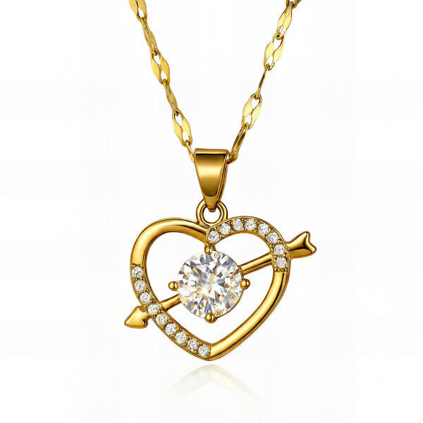 Cupidon Necklace – 18K Gold Plated Steel