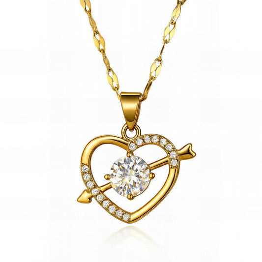 Cupidon Necklace – 18K Gold Plated Steel