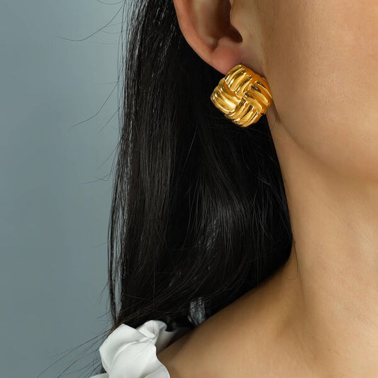 Kendall Earrings – 18K Gold Plated Steel