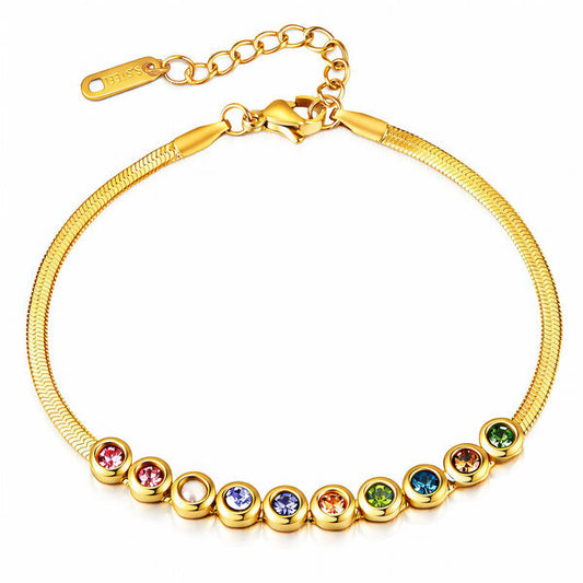 Gemma Piper Bracelet – 18K Gold Plated Steel