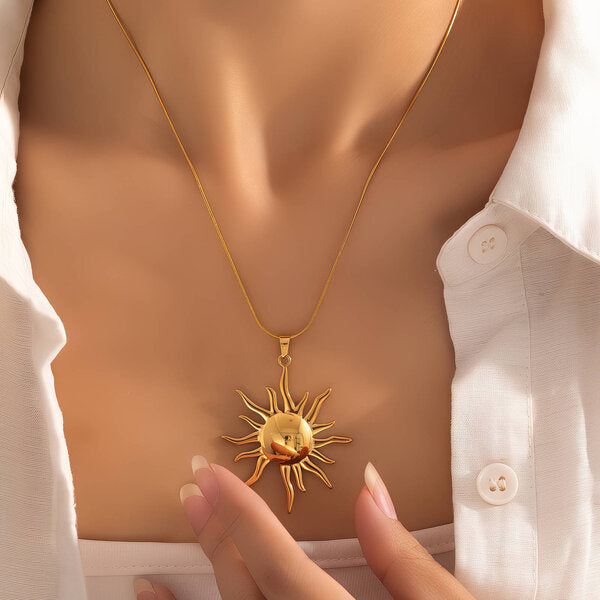 Solana Necklace – 18K Gold Plated Steel